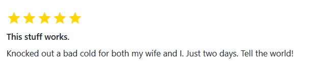 Original testimonial screenshot