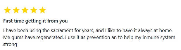 Original testimonial screenshot